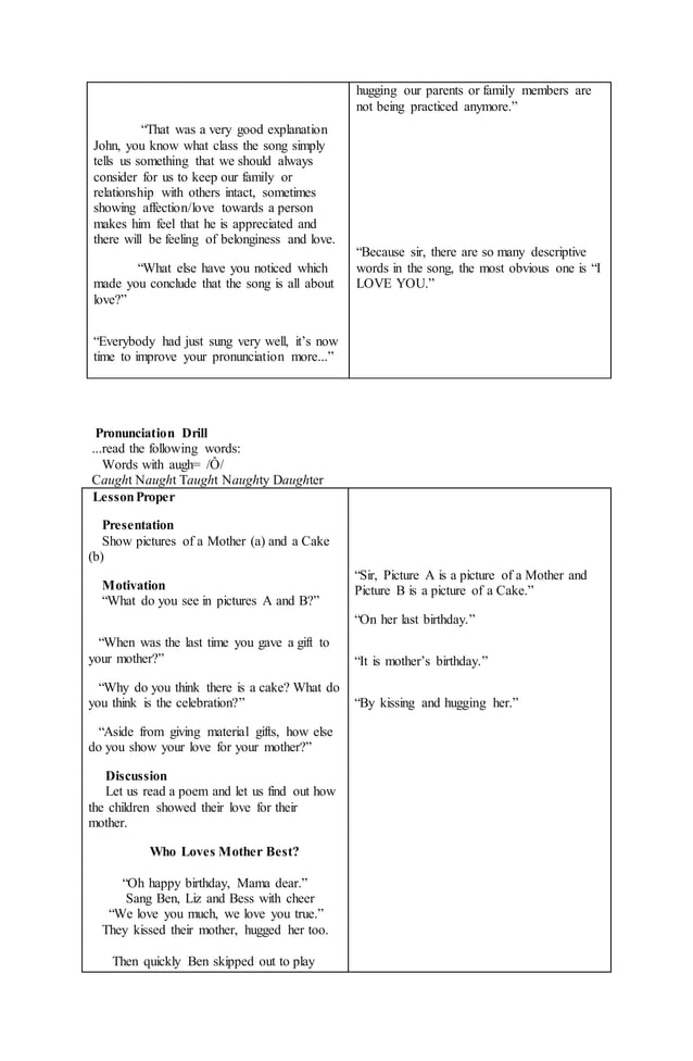 A Detailed Lesson Plan In Mathematics