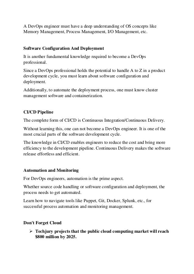 A DETAILED ROADMAP TO BECOMING A DEVOPS ENGINEER | PDF
