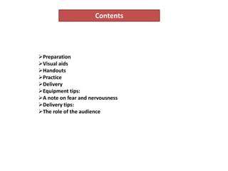 Presentation Guide Notes A detailed study of guidelines required for presentation skills | PPTX