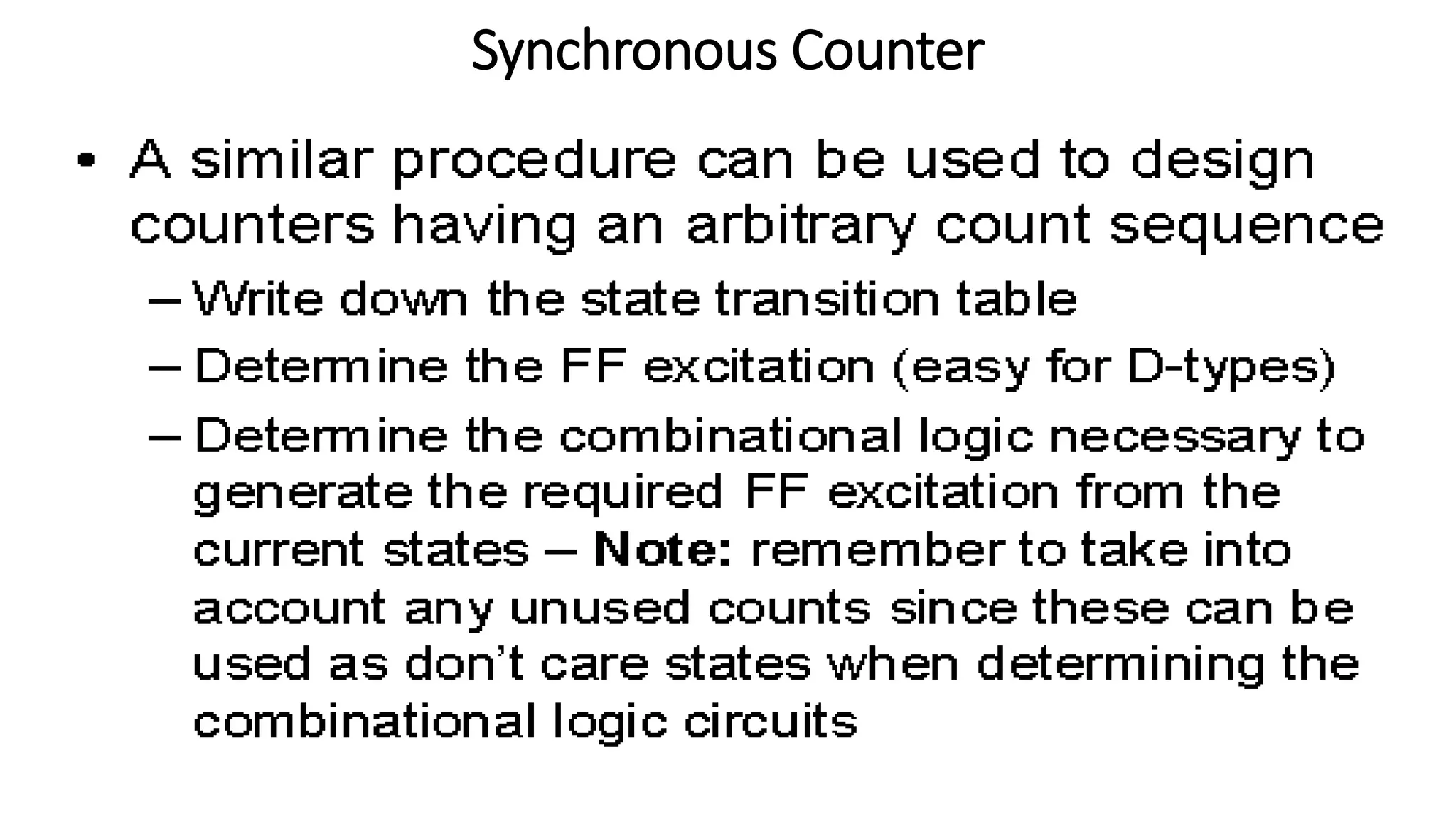 Synchronous Counter
 