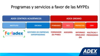 Programas Pro-Pymes de ADEX | PDF
