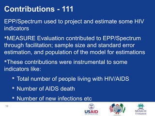 Supporting HIV/AIDS Research and Surveillance | PPT