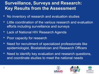 Supporting HIV/AIDS Research and Surveillance | PPT