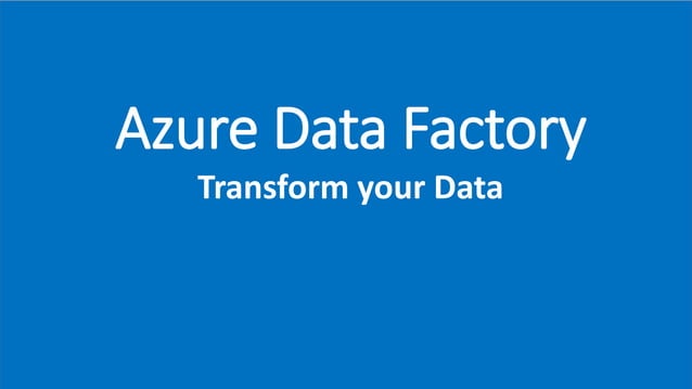 Build ETL Process using Azure Data Factory | PPTX | Cloud Computing ...