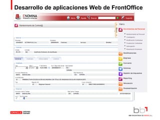 Desarrollo de aplicaciones Web de FrontOffice Demo ENomina 