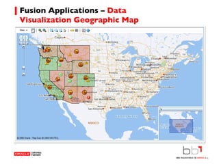 Fusion Applications –  Data Visualization Geographic Map 