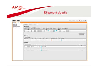 Shipment details 
 