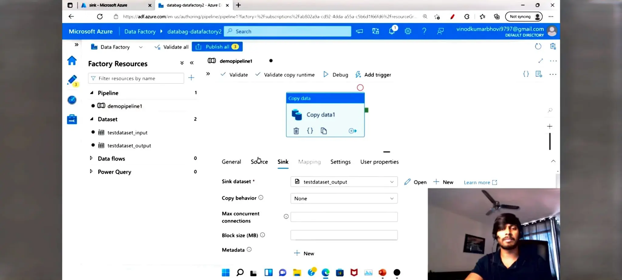 Azure Data factory notes for beginners in ETL