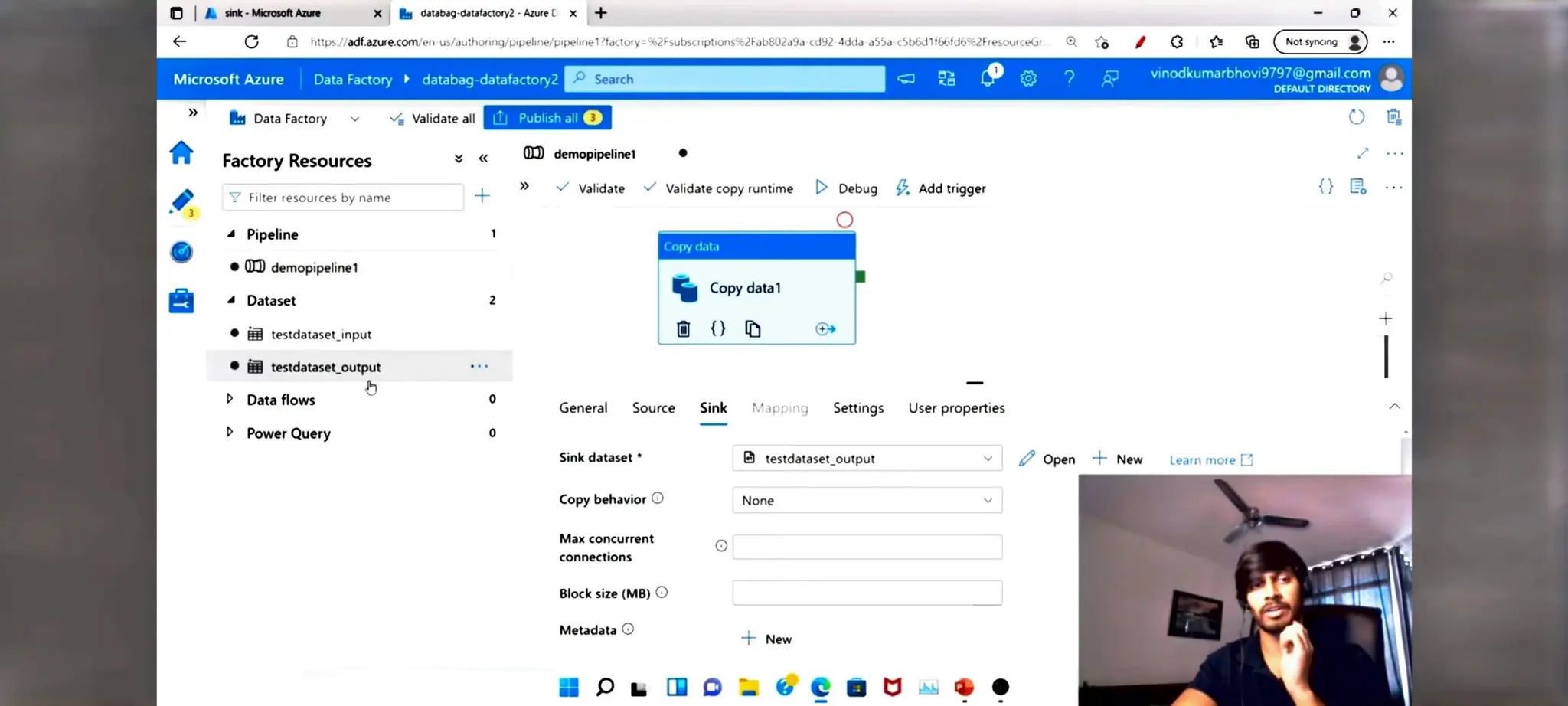 Azure Data factory notes for beginners in ETL