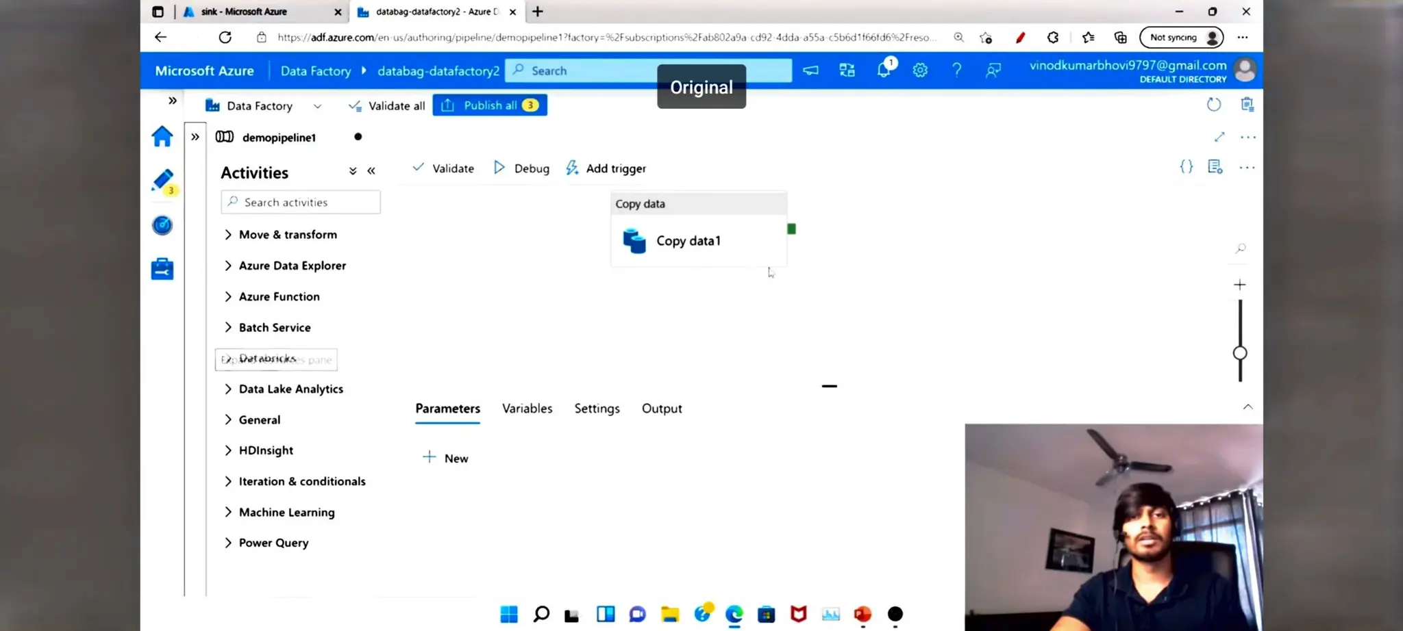 Azure Data factory notes for beginners in ETL