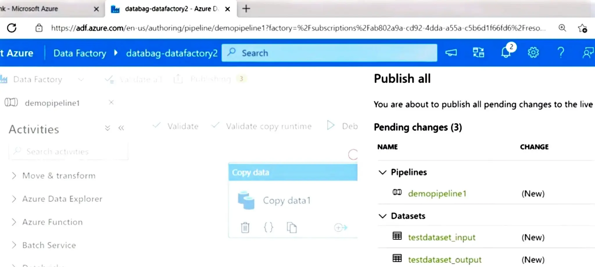 Azure Data factory notes for beginners in ETL