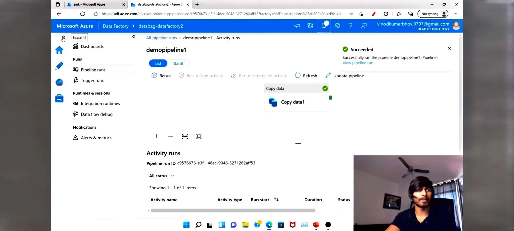 Azure Data factory notes for beginners in ETL