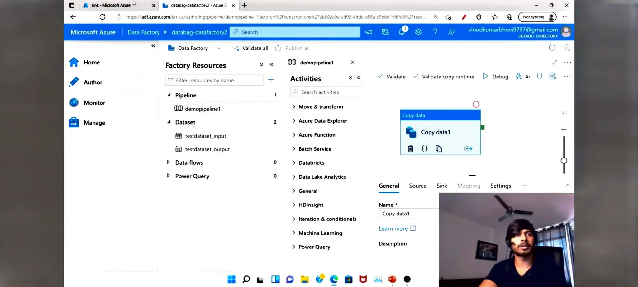 Azure Data factory notes for beginners in ETL