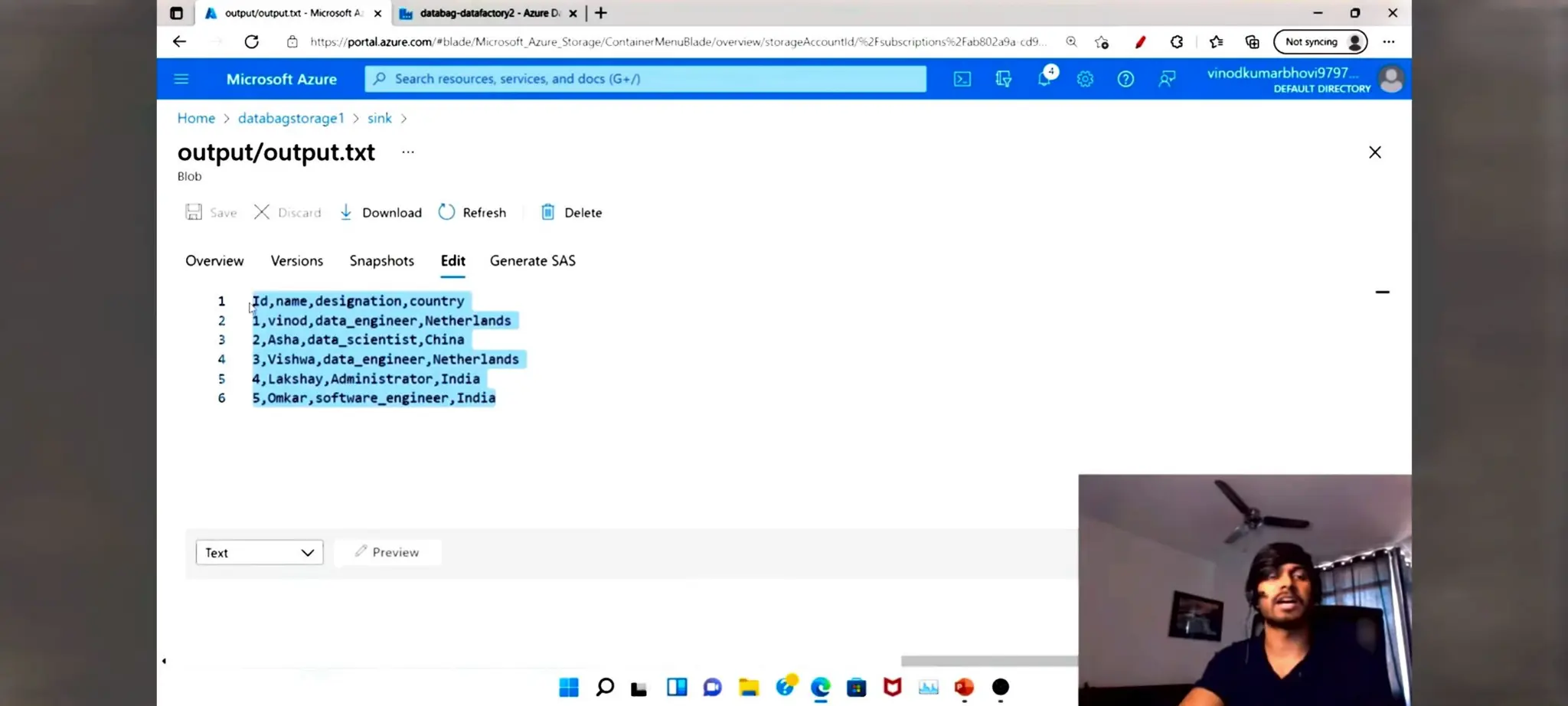 Azure Data factory notes for beginners in ETL