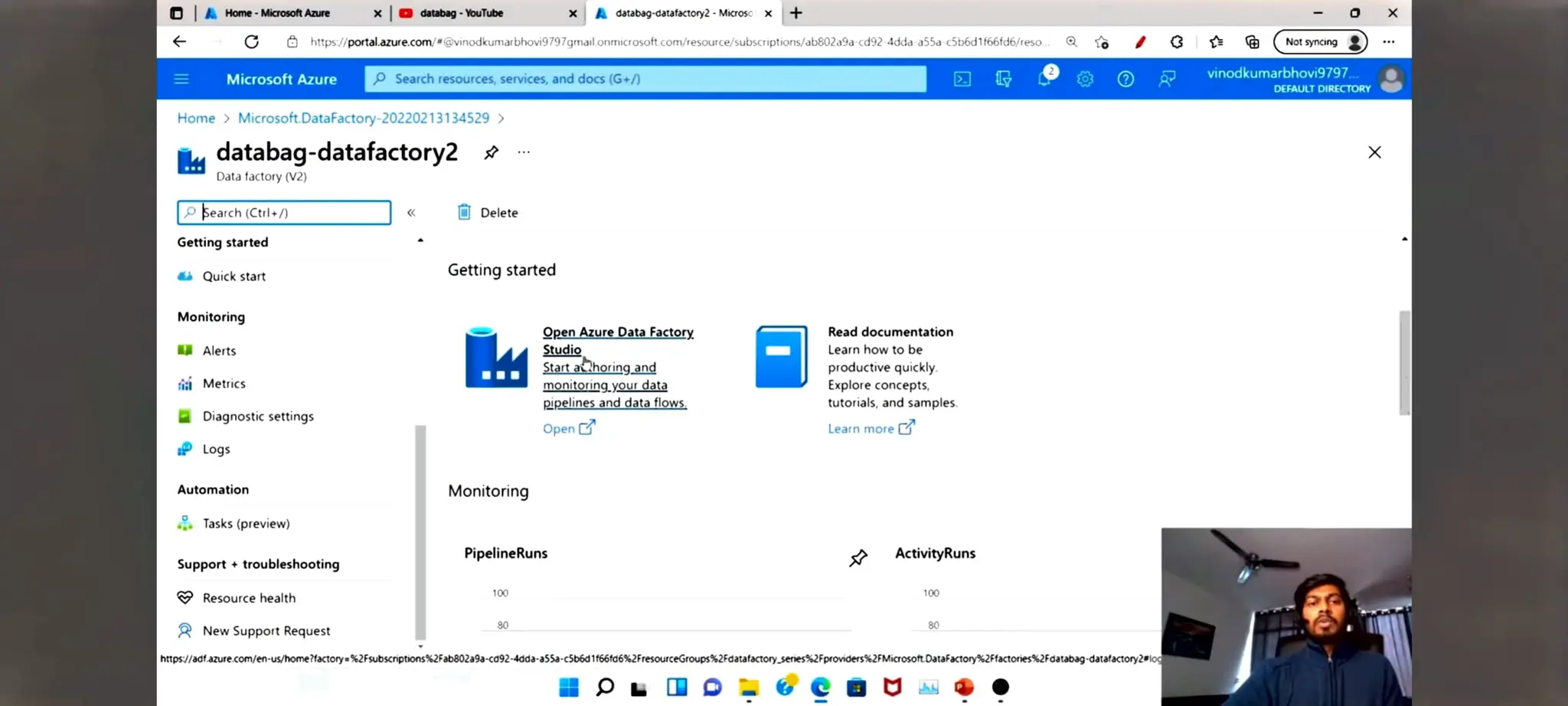 Azure Data factory notes for beginners in ETL