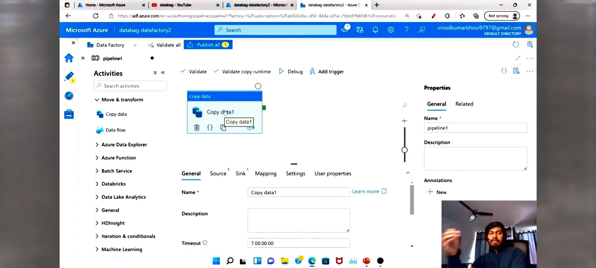 Azure Data factory notes for beginners in ETL
