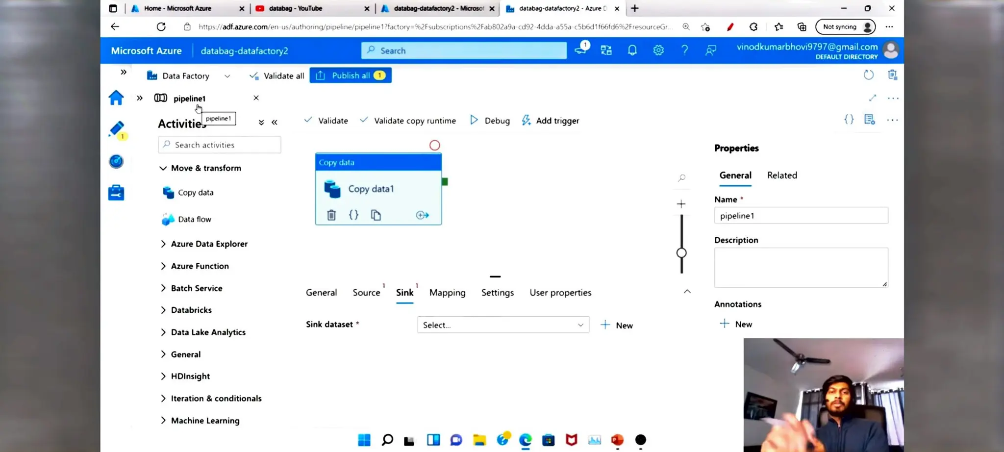 Azure Data factory notes for beginners in ETL