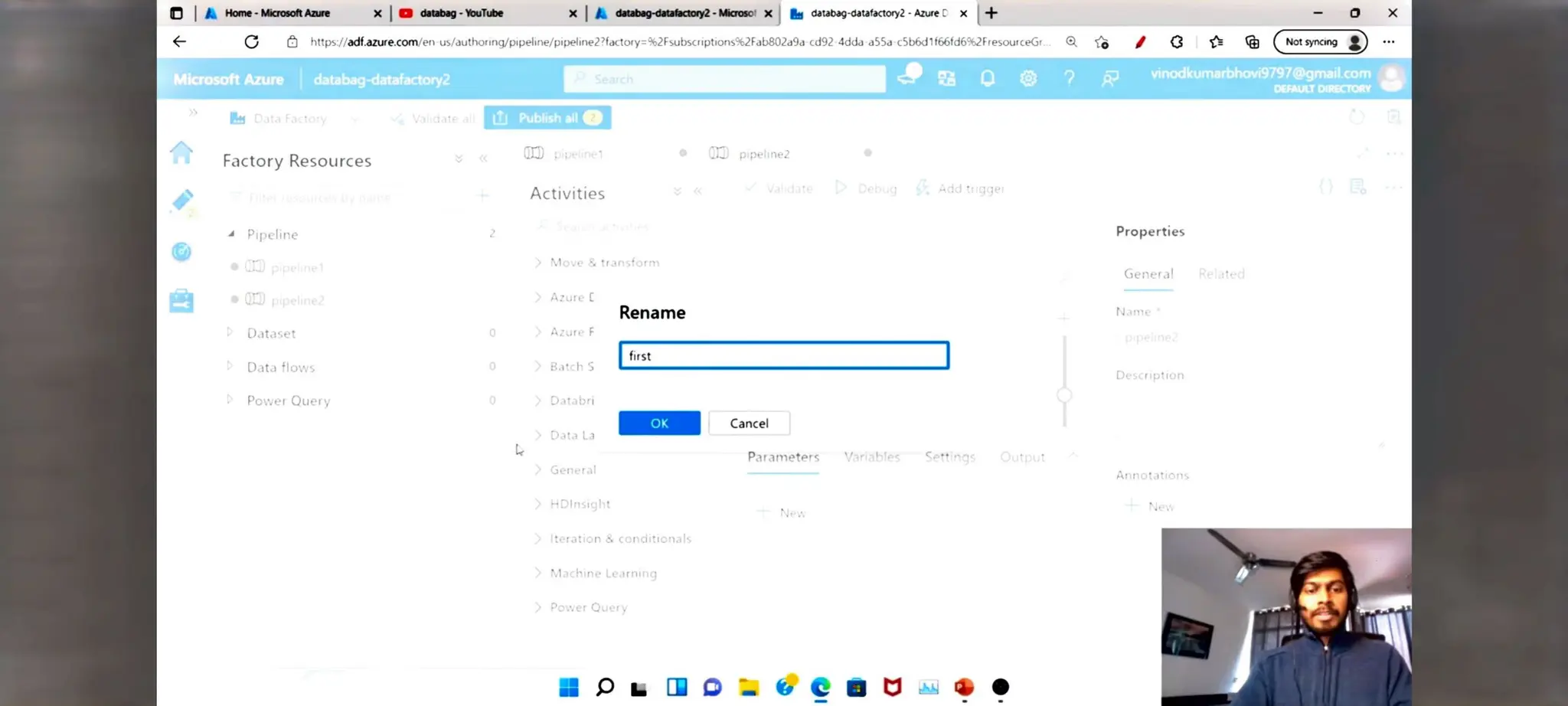 Azure Data factory notes for beginners in ETL