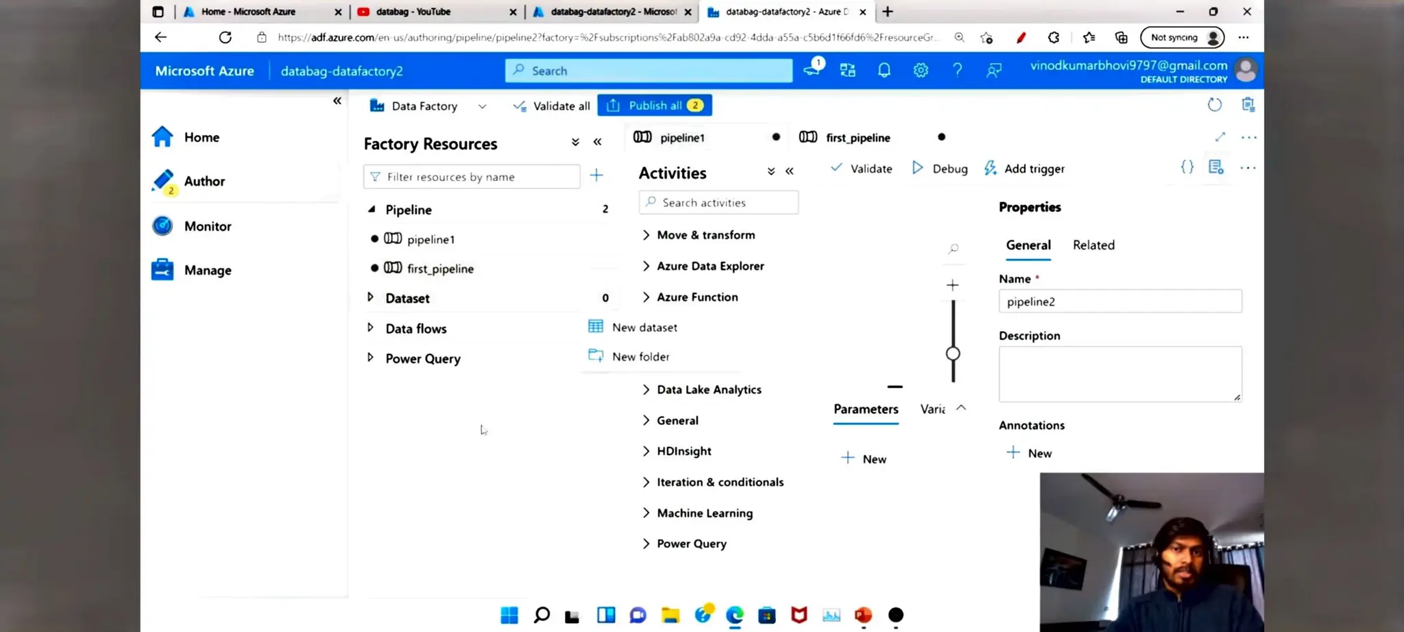 Azure Data factory notes for beginners in ETL