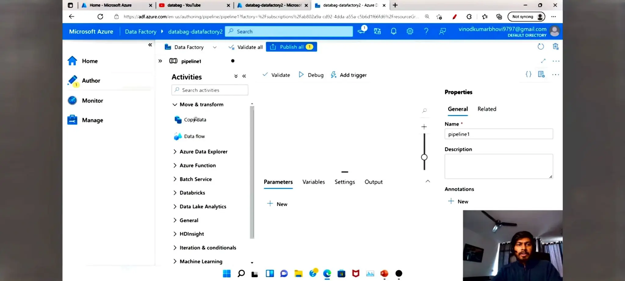 Azure Data factory notes for beginners in ETL