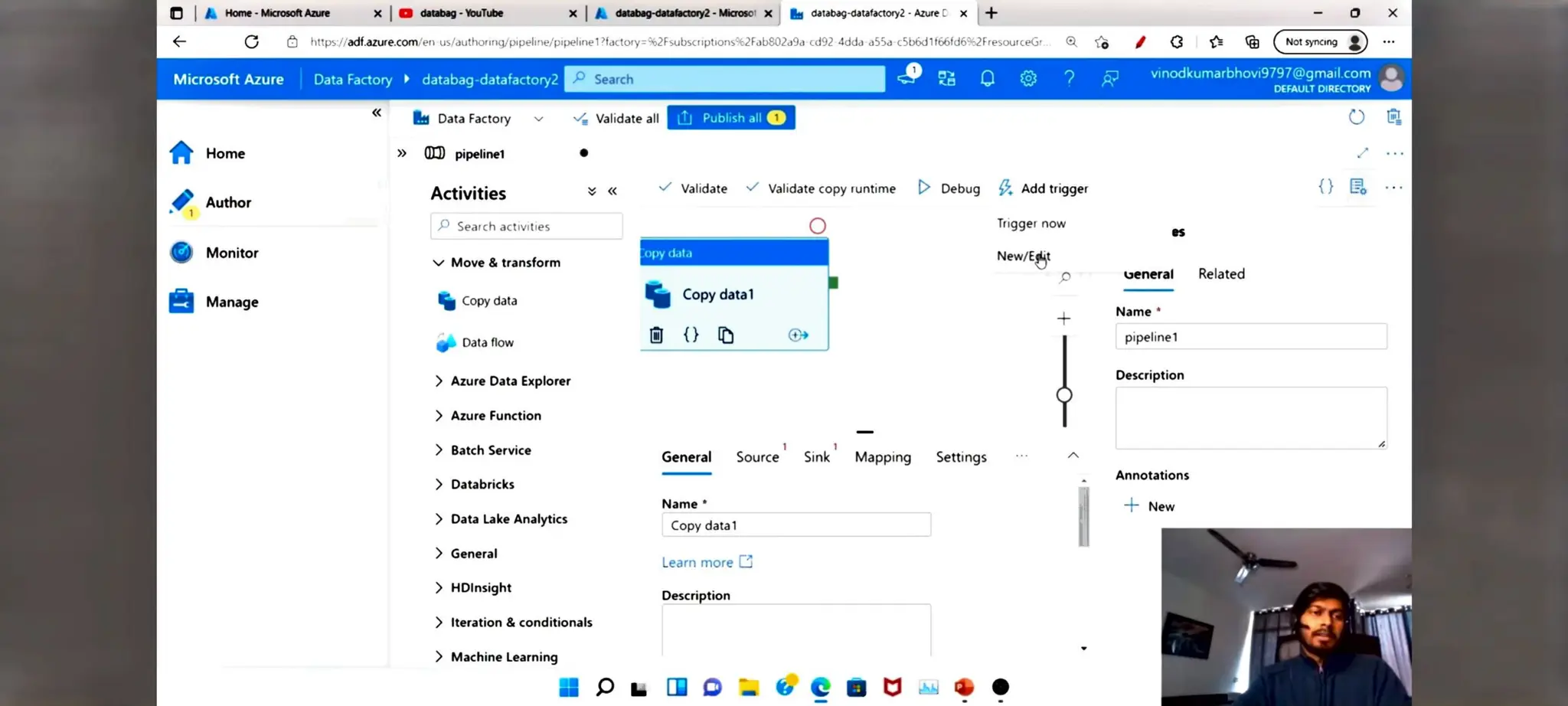 Azure Data factory notes for beginners in ETL