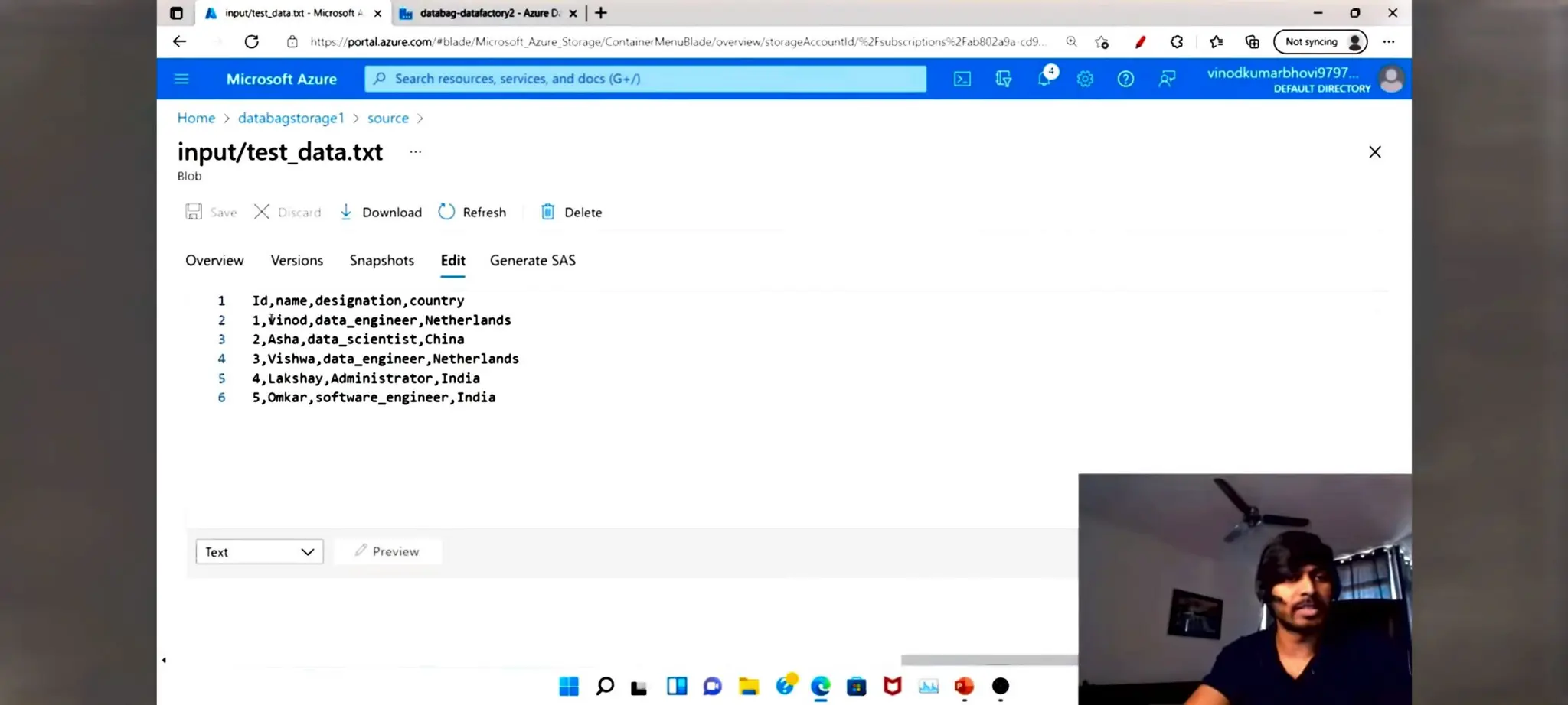 Azure Data factory notes for beginners in ETL