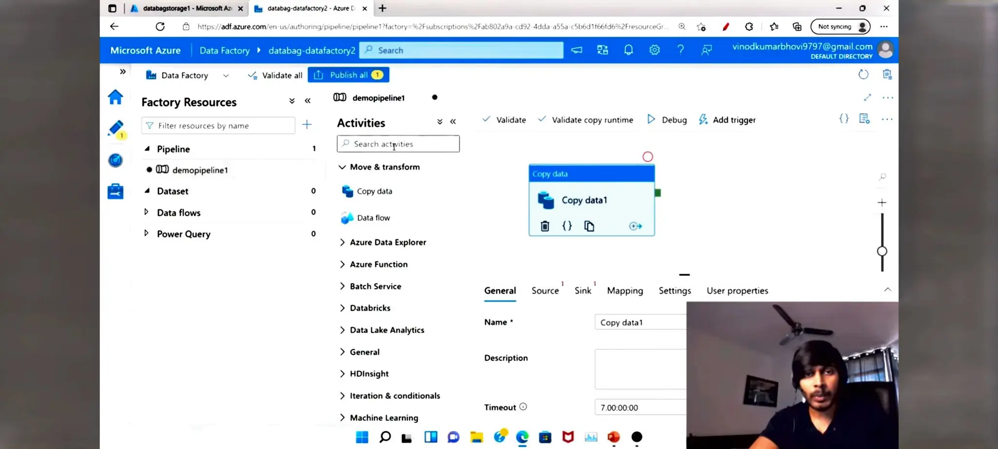 Azure Data factory notes for beginners in ETL