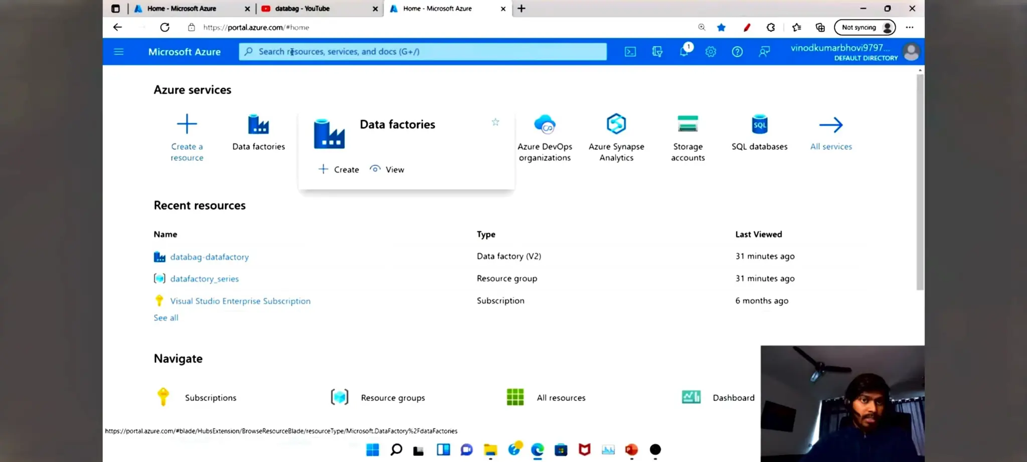 Azure Data factory notes for beginners in ETL