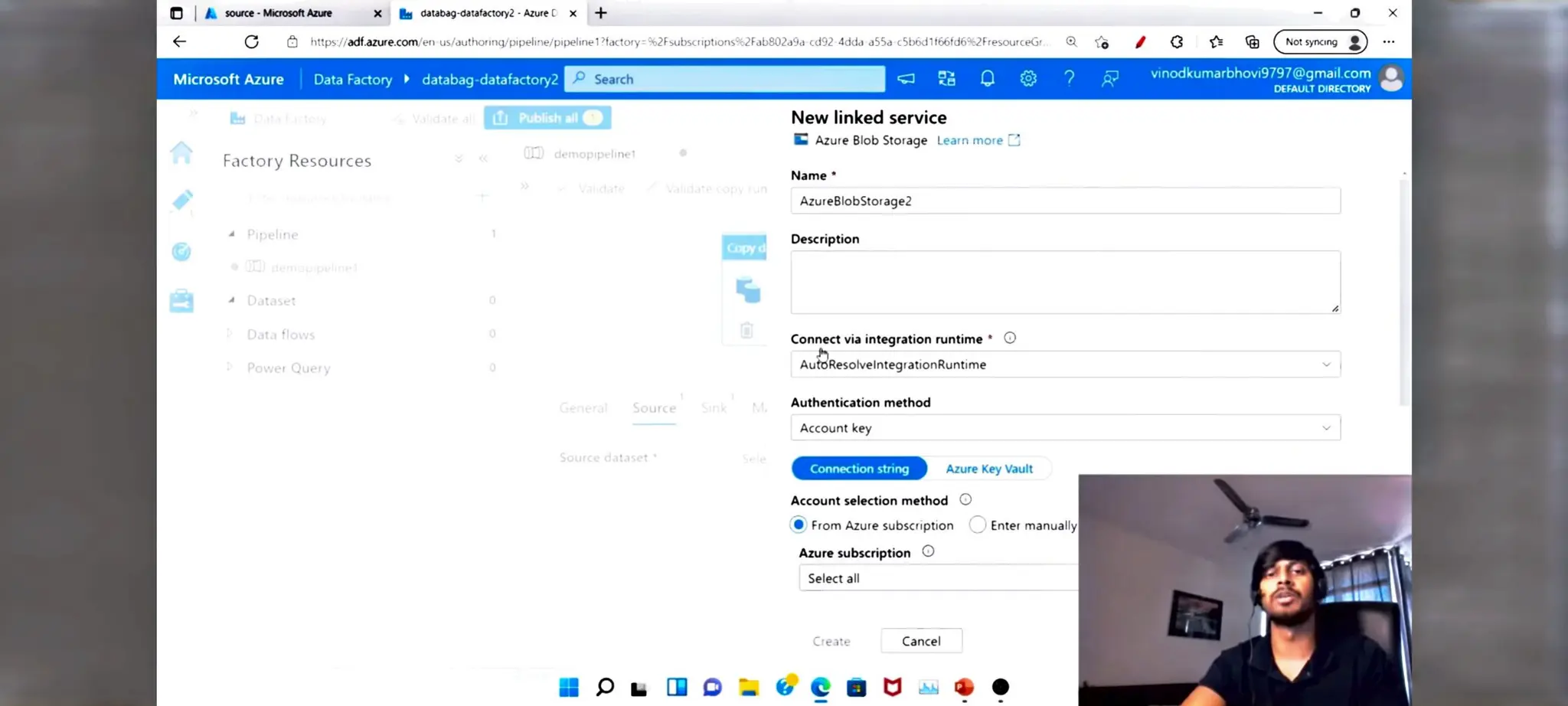 Azure Data factory notes for beginners in ETL