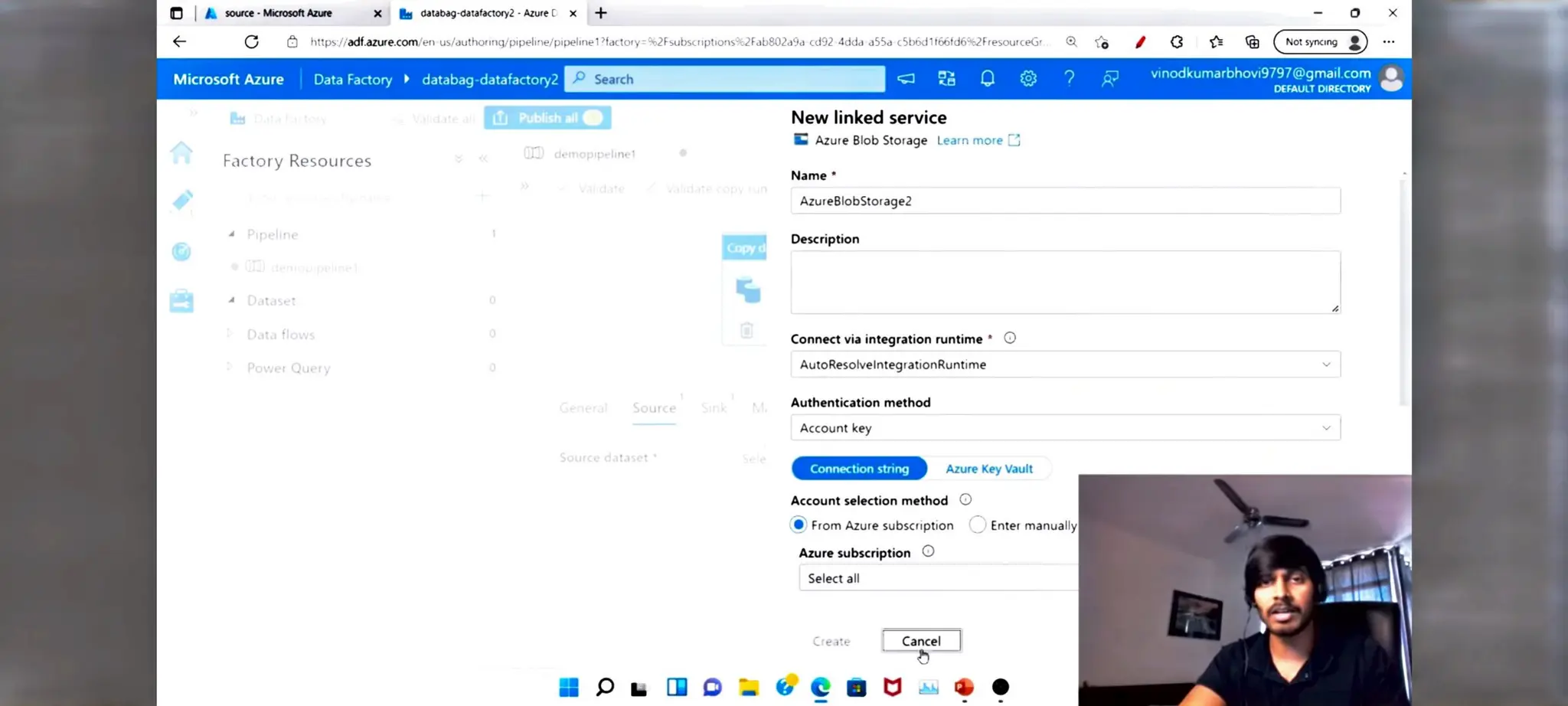 Azure Data factory notes for beginners in ETL