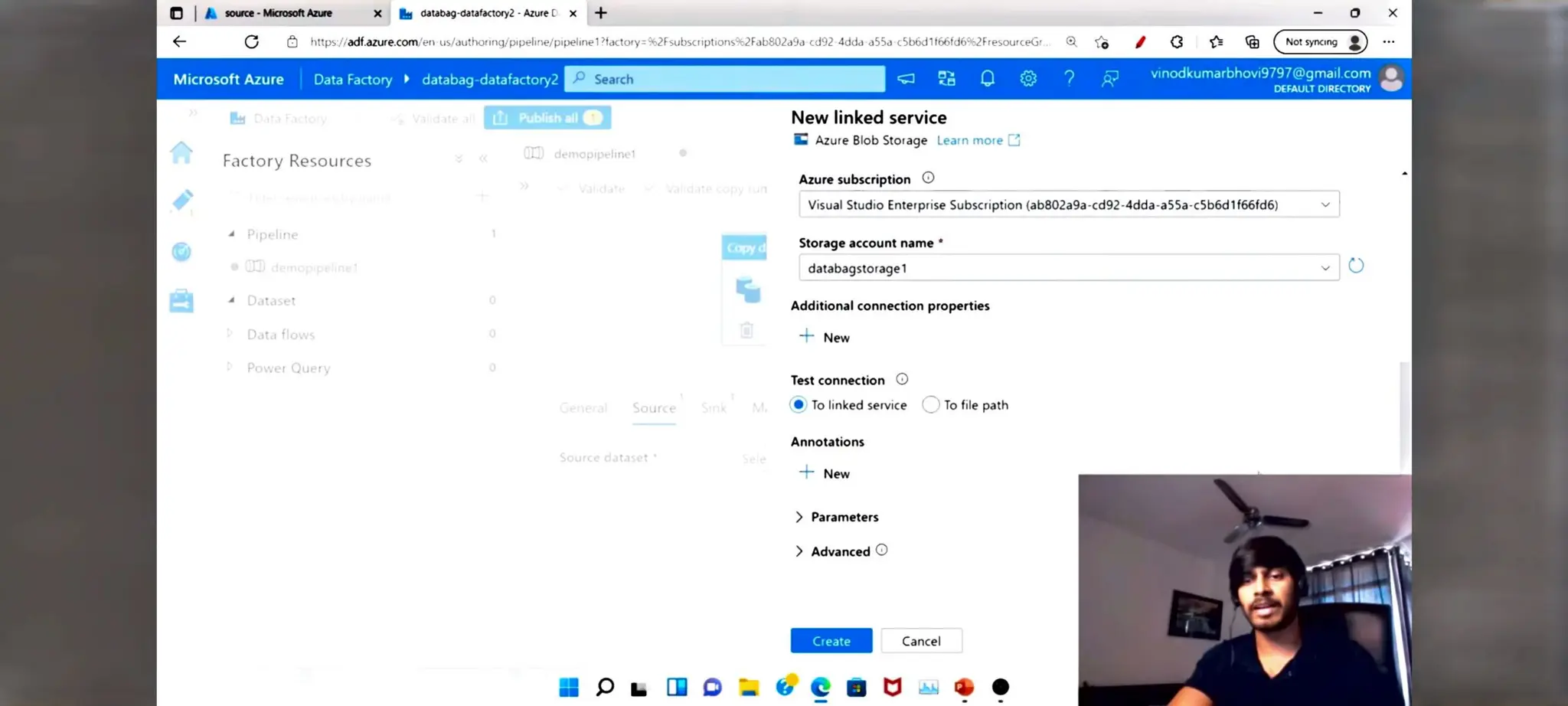 Azure Data factory notes for beginners in ETL