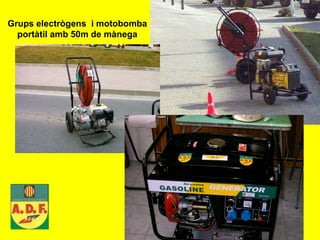 Grups electrògens  i motobomba portàtil amb 50m de mànega 