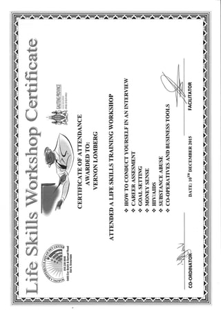 Training Certificate's