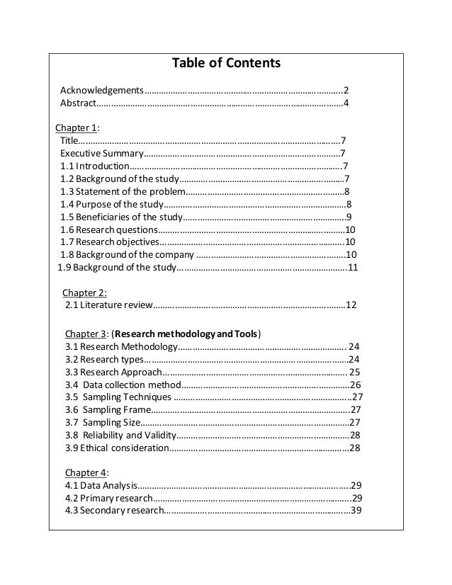 Dissertation report