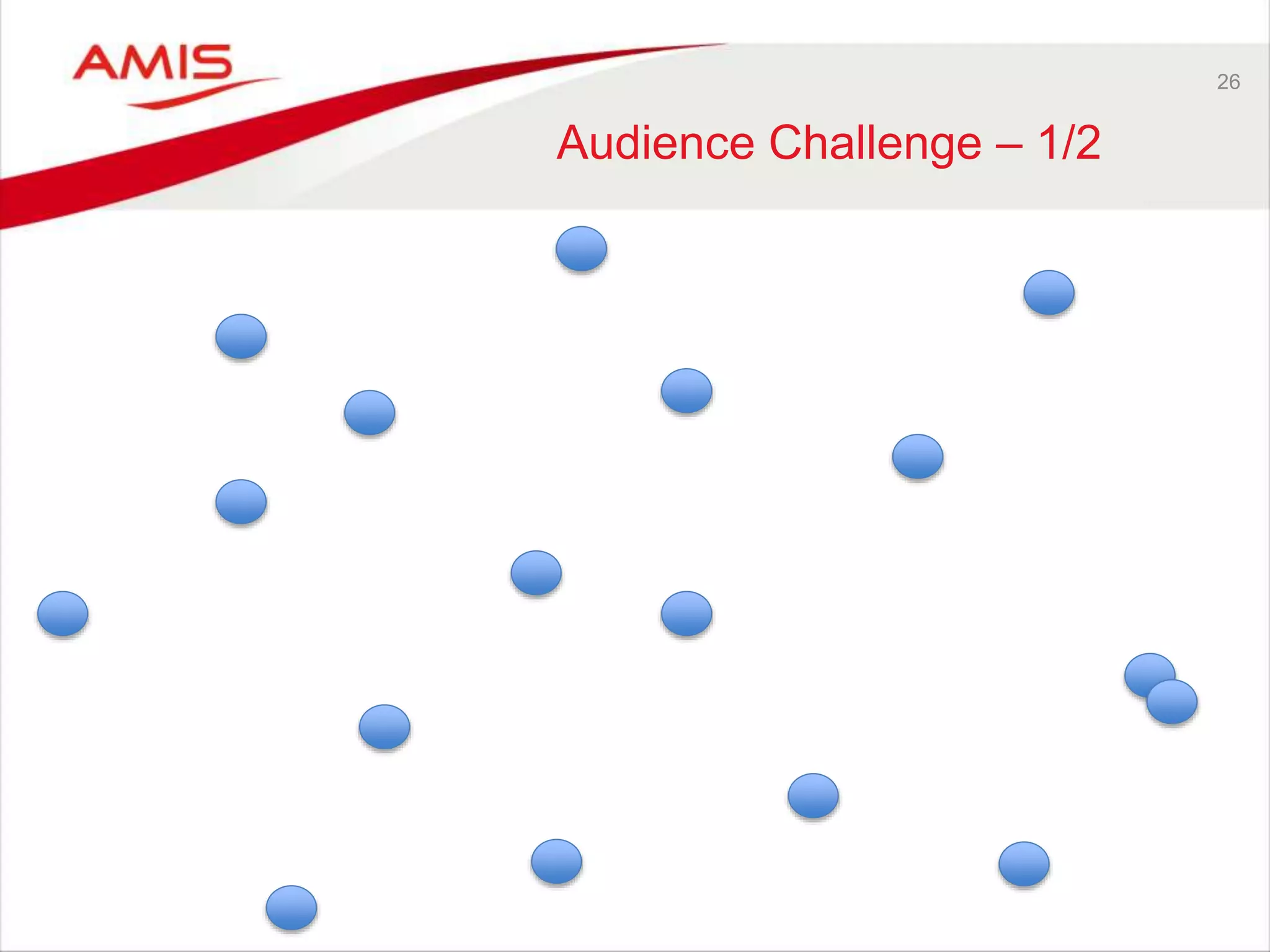 26
Audience Challenge – 1/2
 