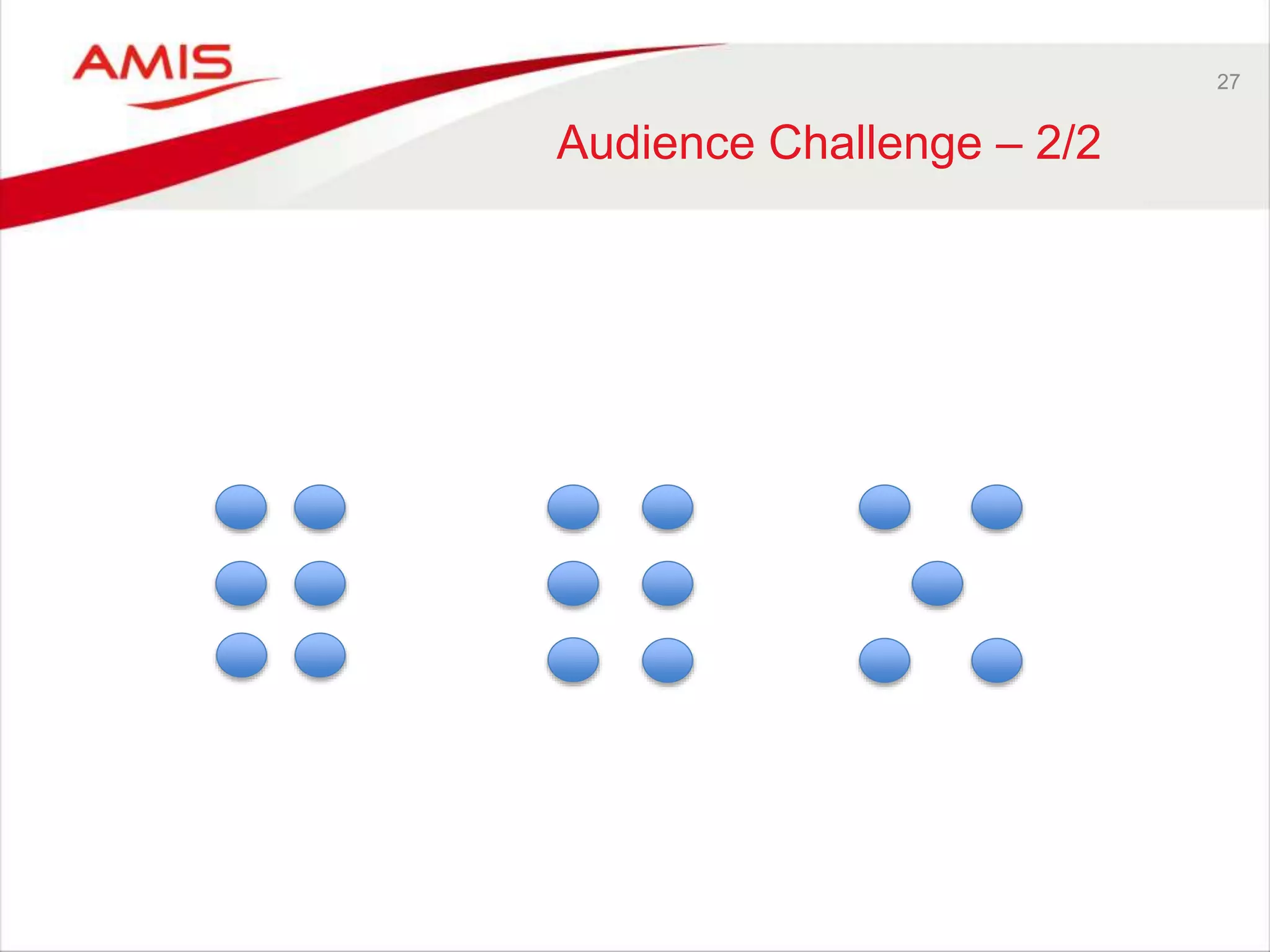 27
Audience Challenge – 2/2
 