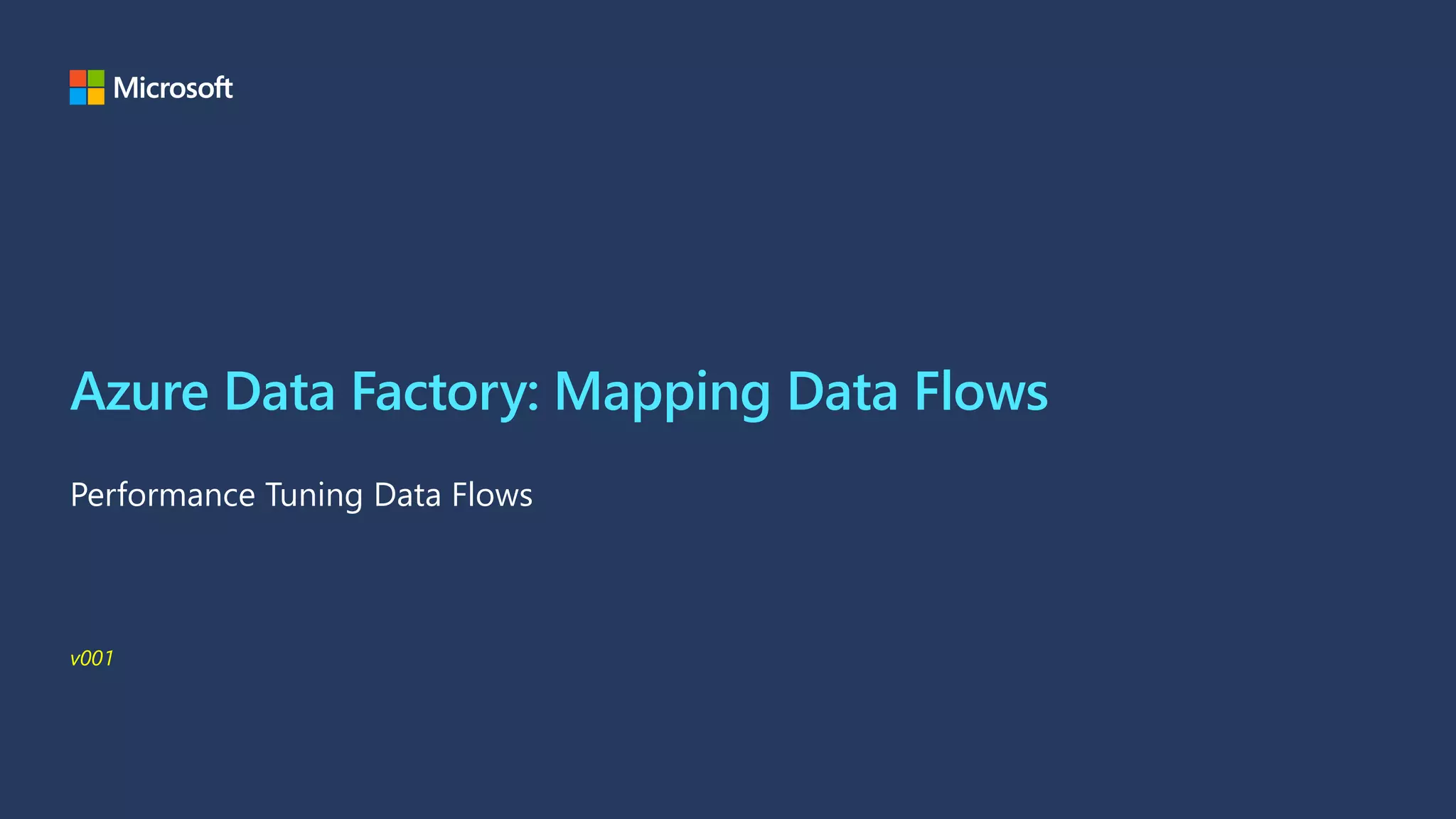Azure Data Factory Data Flow Performance Tuning 101 | PPTX