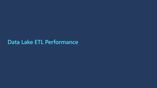Data Lake ETL Performance
 
