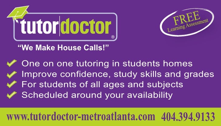 ad for tutor doctor for school folder tutoring ad