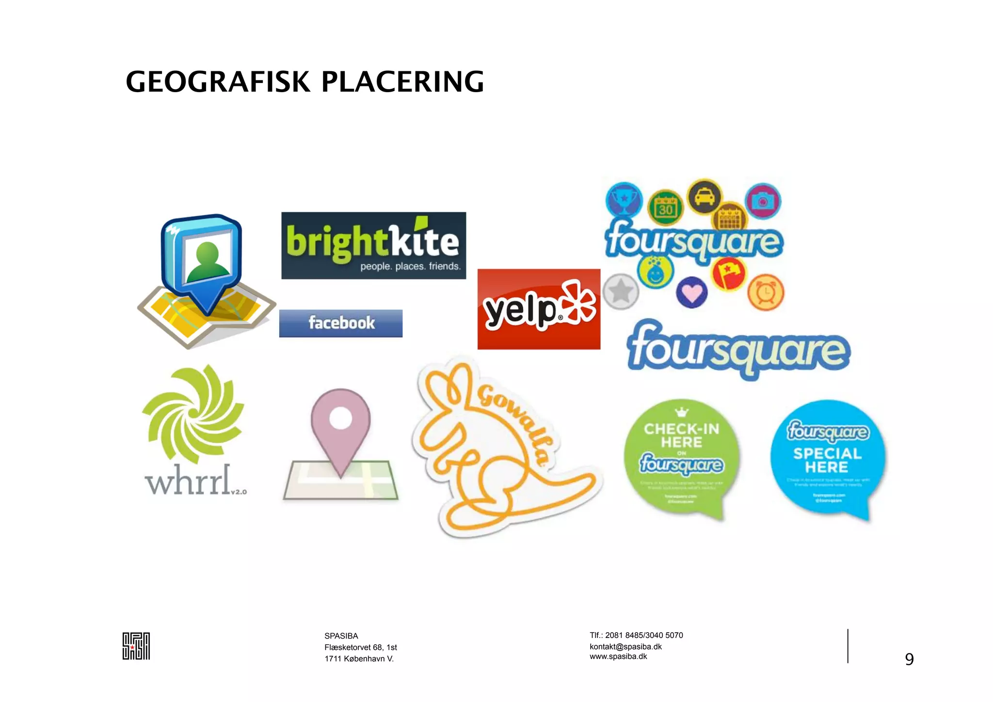 GEOGRAFISK PLACERING




           SPASIBA                Tlf.: 2081 8485/3040 5070
           Flæsketorvet 68, 1st   kontakt@spasiba.dk
           1711 København V.      www.spasiba.dk
                                                              9
 