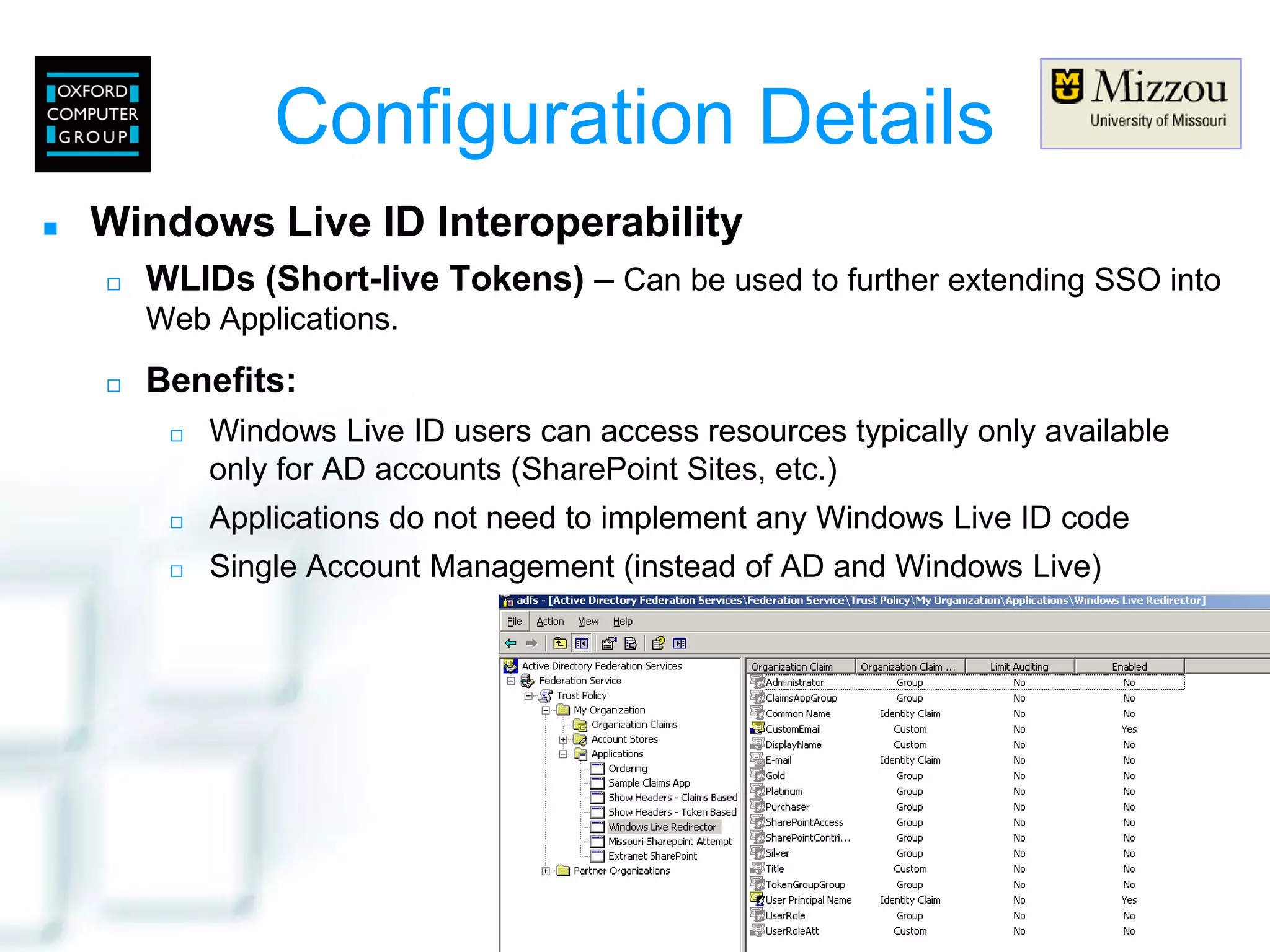 Adfs Shib Interop Um Oxford