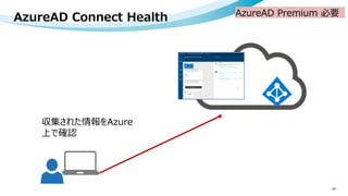 43
AzureAD Connect Health
収集された情報をAzure
上で確認
AzureAD Premium 必要
 