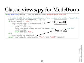 Advanced Django Forms Usage | KEY
