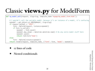 Advanced Django Forms Usage | KEY