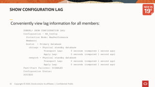 Oracle Active Data Guard: Best Practices and New Features Deep Dive | PDF