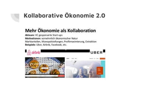 Kollaborative Ökonomie 2.0
 