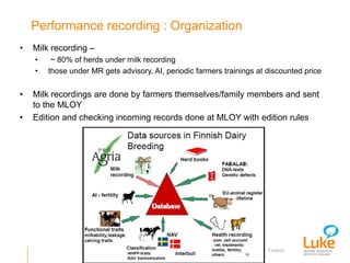 Performance recording and bull evaluation: Contrasting experiences