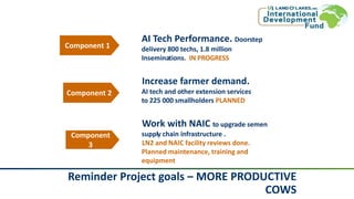 Public Private Partnership for Artificial Insemination (PAID): More productive cows 