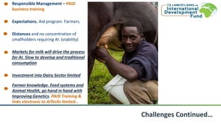 Public Private Partnership for Artificial Insemination (PAID): More productive cows 