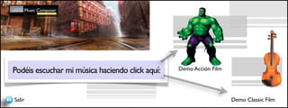 Podéis escuchar mi música haciendo click aquí:   Demo Acción Film




Salir                                                               Demo Classic Film
 